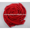 New Design Factory Price Reversible Herringbone Red Wool Scarf